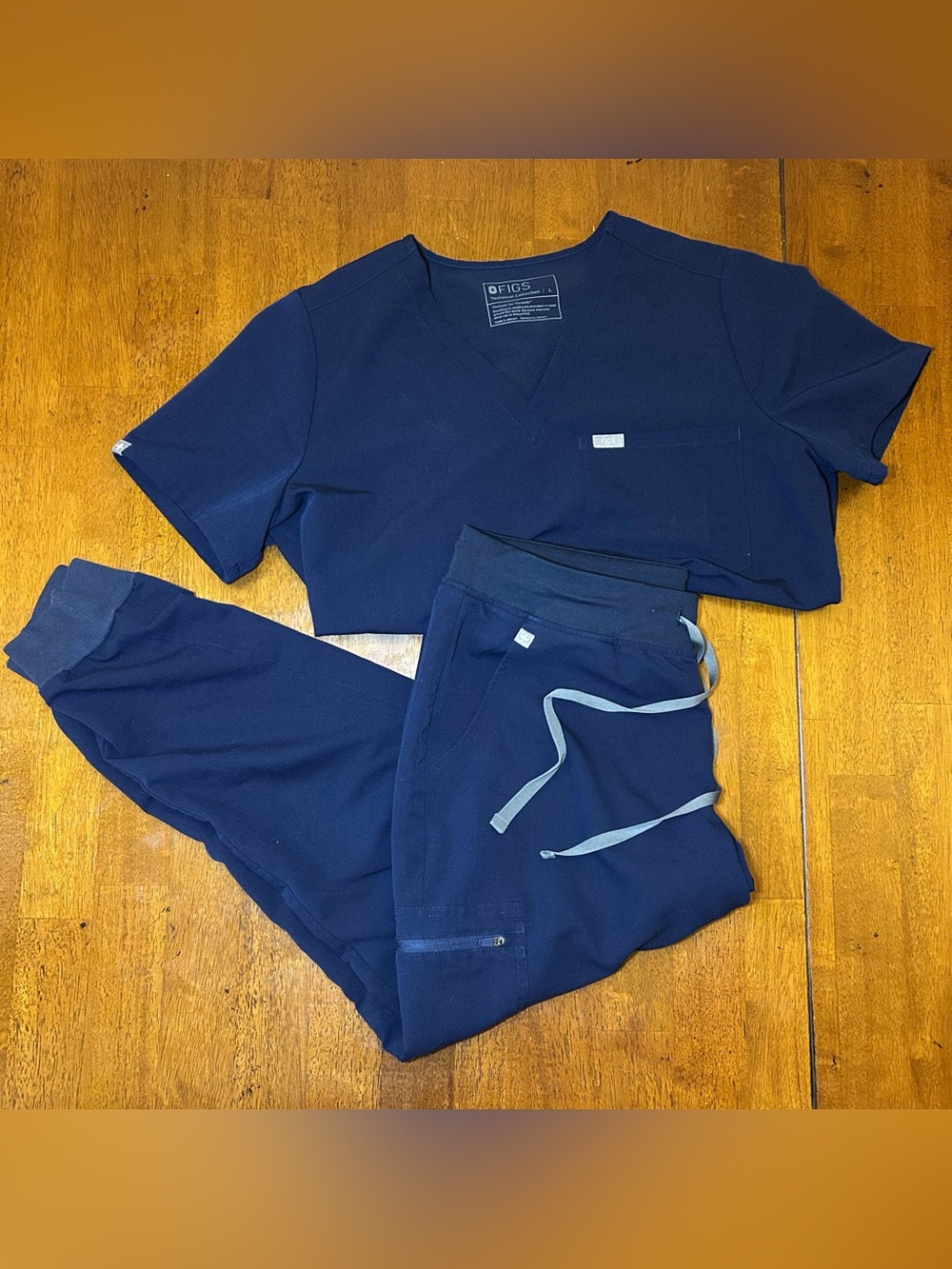 Figs matching Navy blue scrub set